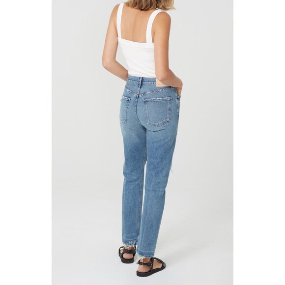 Citizens of Humanity Charlotte Straight Distressed High Rise Jeans Button Fly 24 - Picture 16 of 16